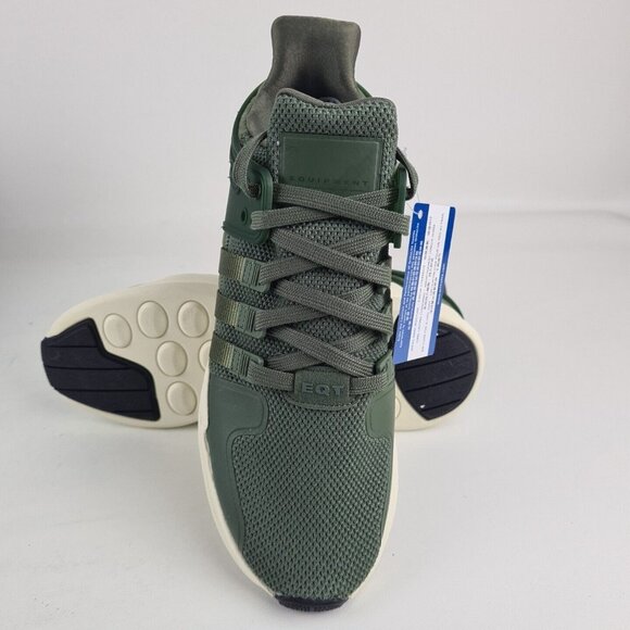 Adidas EQT Support ADV Originals Womens Green Running Sneakers - Picture 11 of 13